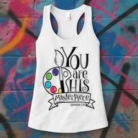 You Are His Masterpiece Christian Women's Tank Top thumb 3