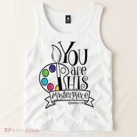 You Are His Masterpiece Christian Tank Top thumb 2