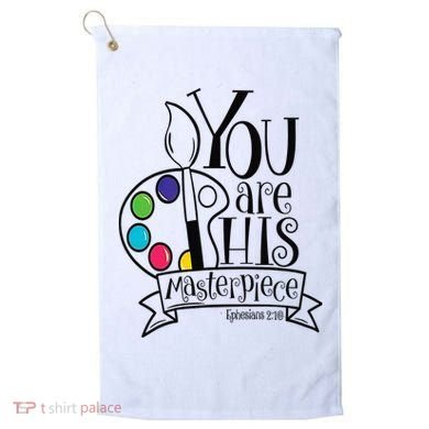 You Are His Masterpiece Christian Golf Towel