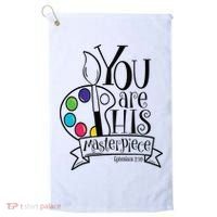 You Are His Masterpiece Christian Golf Towel thumb 0