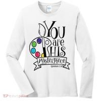 You Are His Masterpiece Christian Women's Long Sleeve Shirt thumb 0