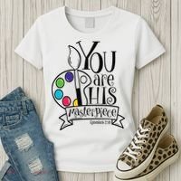 You Are His Masterpiece Christian Women's T-Shirt thumb 3