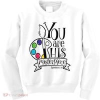 You Are His Masterpiece Christian Kids Sweatshirt thumb 0