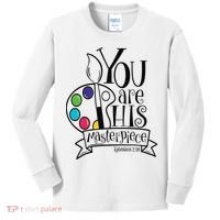 You Are His Masterpiece Christian Kids Long Sleeve Shirt thumb 0
