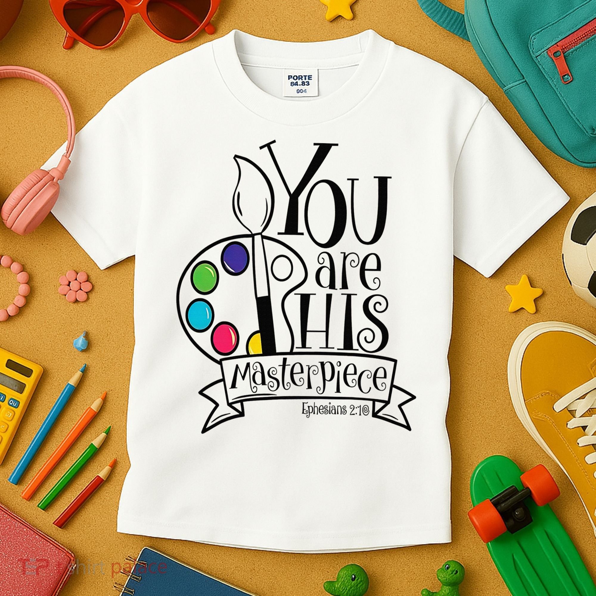 You Are His Masterpiece Christian Kids T-Shirt