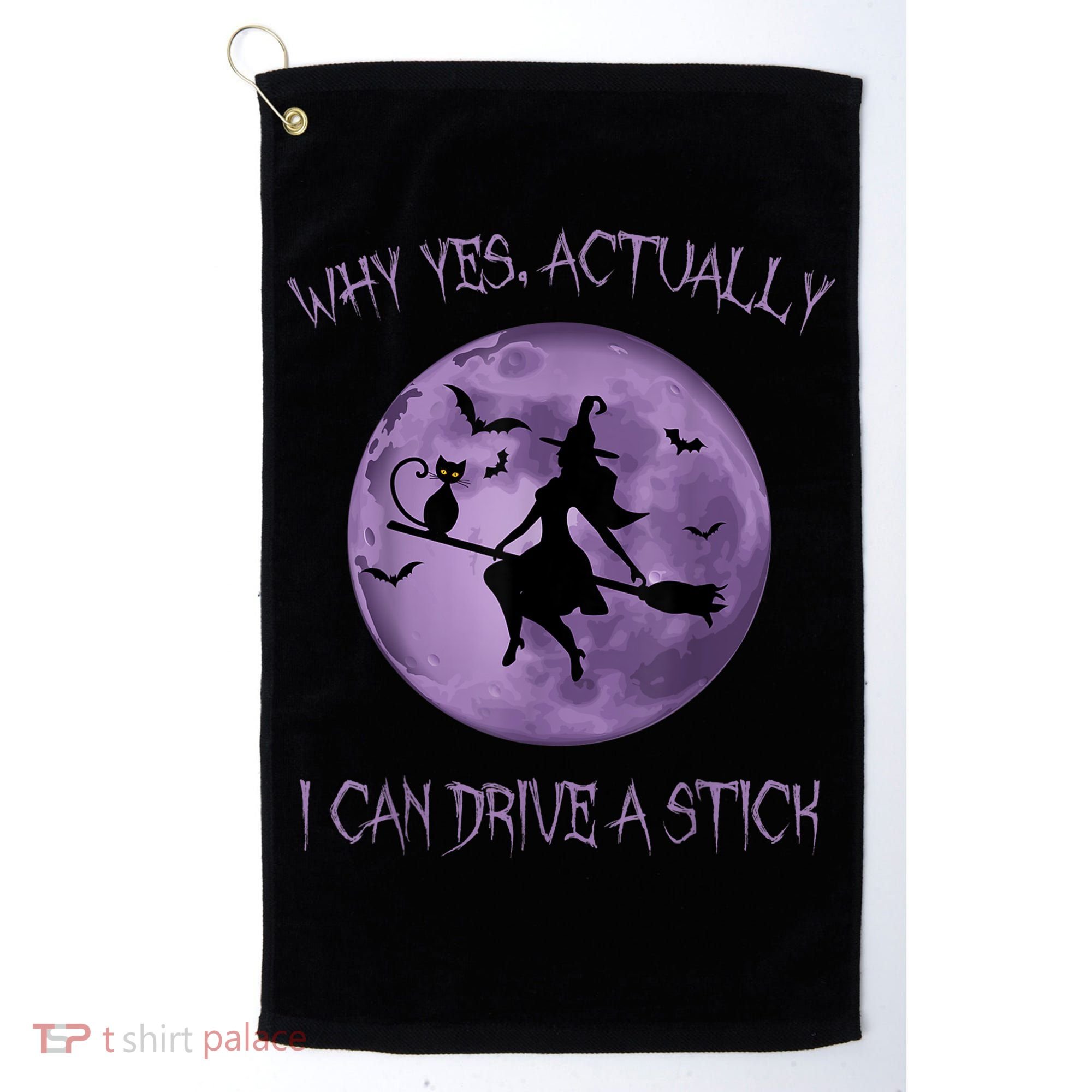 Yes Actually I Can Drive A Stick Halloween 2022 Golf Towel