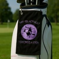 Yes Actually I Can Drive A Stick Halloween 2022 Golf Towel thumb 2
