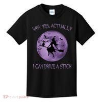 Yes Actually I Can Drive A Stick Halloween 2022 Kids T-Shirt thumb 0