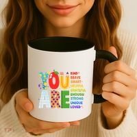 You Are Kind Unique Loved School Teacher Life Coffee Mug thumb 3