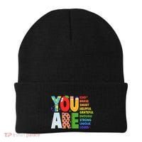 You Are Kind Unique Loved School Teacher Life Beanie thumb 0