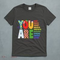 You Are Kind Unique Loved School Teacher Life T-Shirt thumb 5