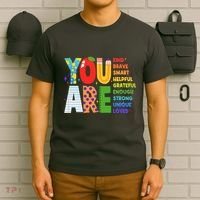 You Are Kind Unique Loved School Teacher Life T-Shirt thumb 6
