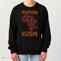 Young African King African Cloth Pattern Celebrating Black History Women's Sweatshirt thumb 0