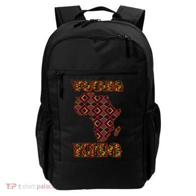 Young African King African Cloth Pattern Celebrating Black History Backpack