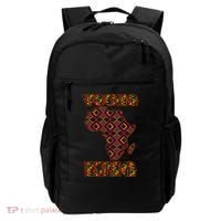 Young African King African Cloth Pattern Celebrating Black History Backpack thumb 0