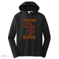 Young African King African Cloth Pattern Celebrating Black History Performance Fleece Hoodie thumb 0