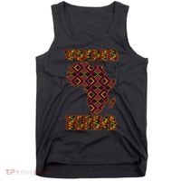 Young African King African Cloth Pattern Celebrating Black History Tank Top thumb 0