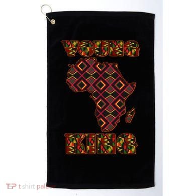 Young African King African Cloth Pattern Celebrating Black History Golf Towel
