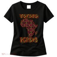 Young African King African Cloth Pattern Celebrating Black History Women's T-Shirt thumb 0