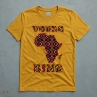 Young African King African Cloth Pattern Celebrating Black History T-Shirt thumb 5