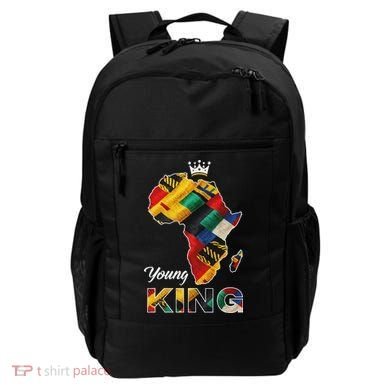 Young African King Map Kente Backpack