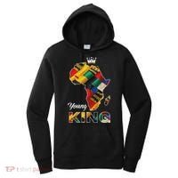 Young African King Map Kente Women's Hoodie thumb 0