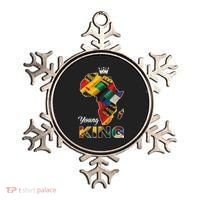 Young African King Map Kente Ornament thumb 0