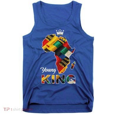 Young African King Map Kente Tank Top