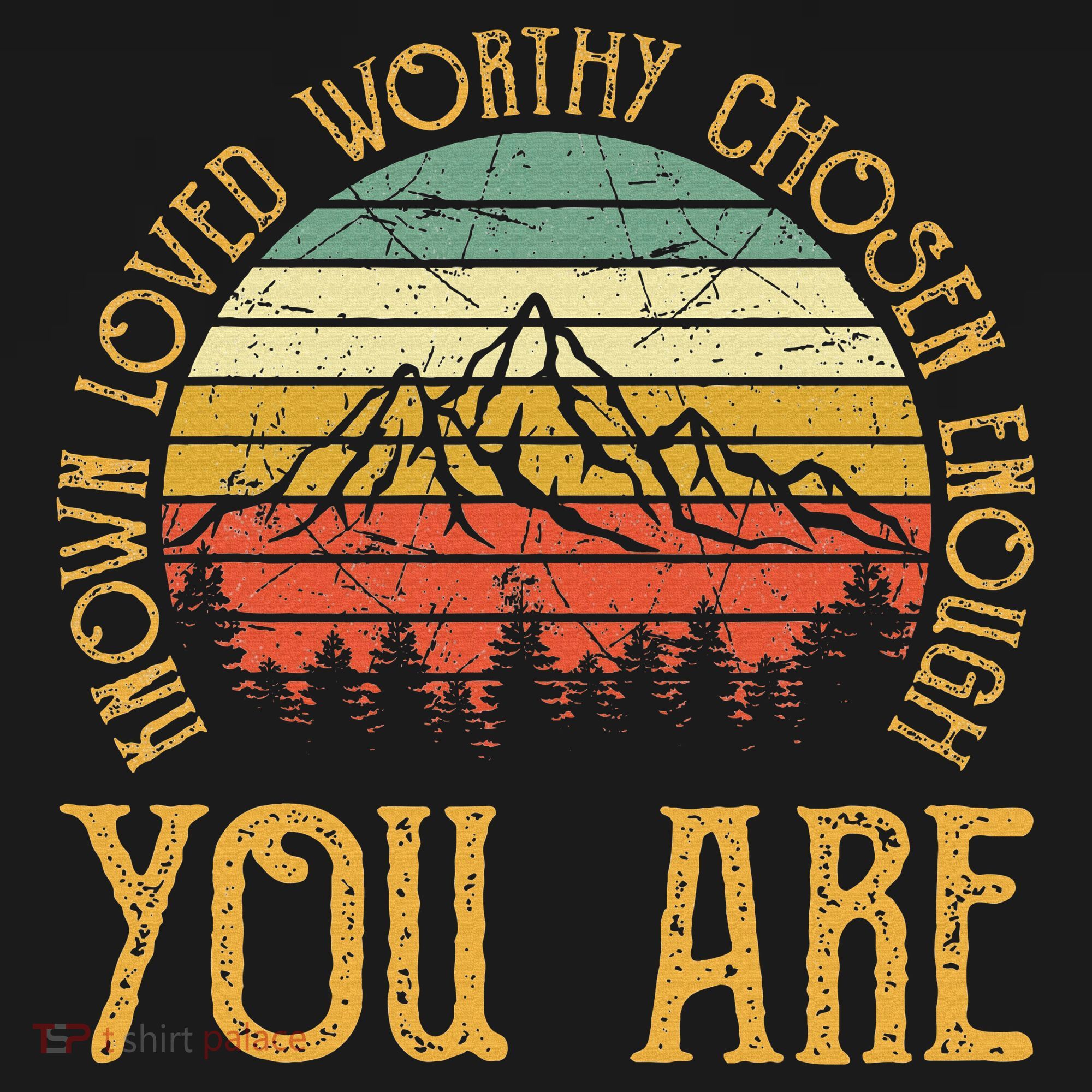 You Are Known Loved Worthy Chosen Enough Christian T-Shirt