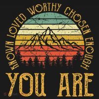 You Are Known Loved Worthy Chosen Enough Christian Women's Hoodie thumb 2