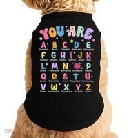 You Are Letters Alphabet Learn Abcs Boy Girl Reading Teacher Doggie Tank thumb 0