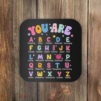 You Are Letters Alphabet Learn Abcs Boy Girl Reading Teacher Coaster thumb 0
