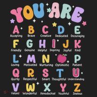 You Are Letters Alphabet Learn Abcs Boy Girl Reading Teacher Golf Towel thumb 3
