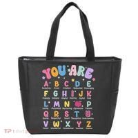 You Are Letters Alphabet Learn Abcs Boy Girl Reading Teacher Tote Bag thumb 0