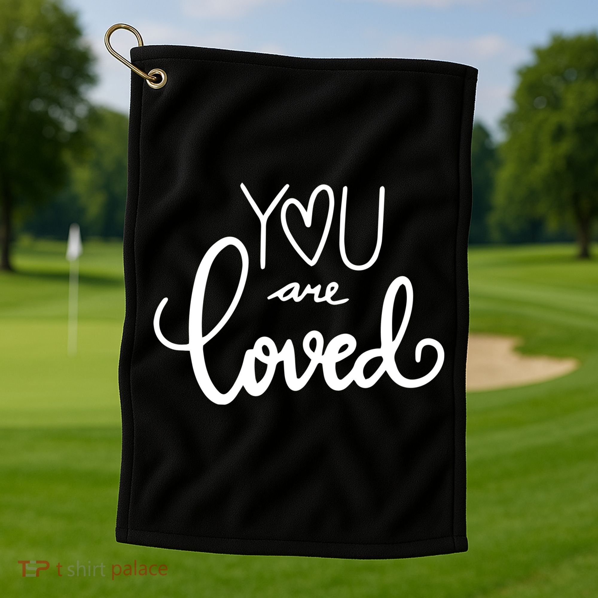 You Are Loved Cute Gift Golf Towel