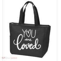 You Are Loved Cute Gift Tote Bag thumb 3