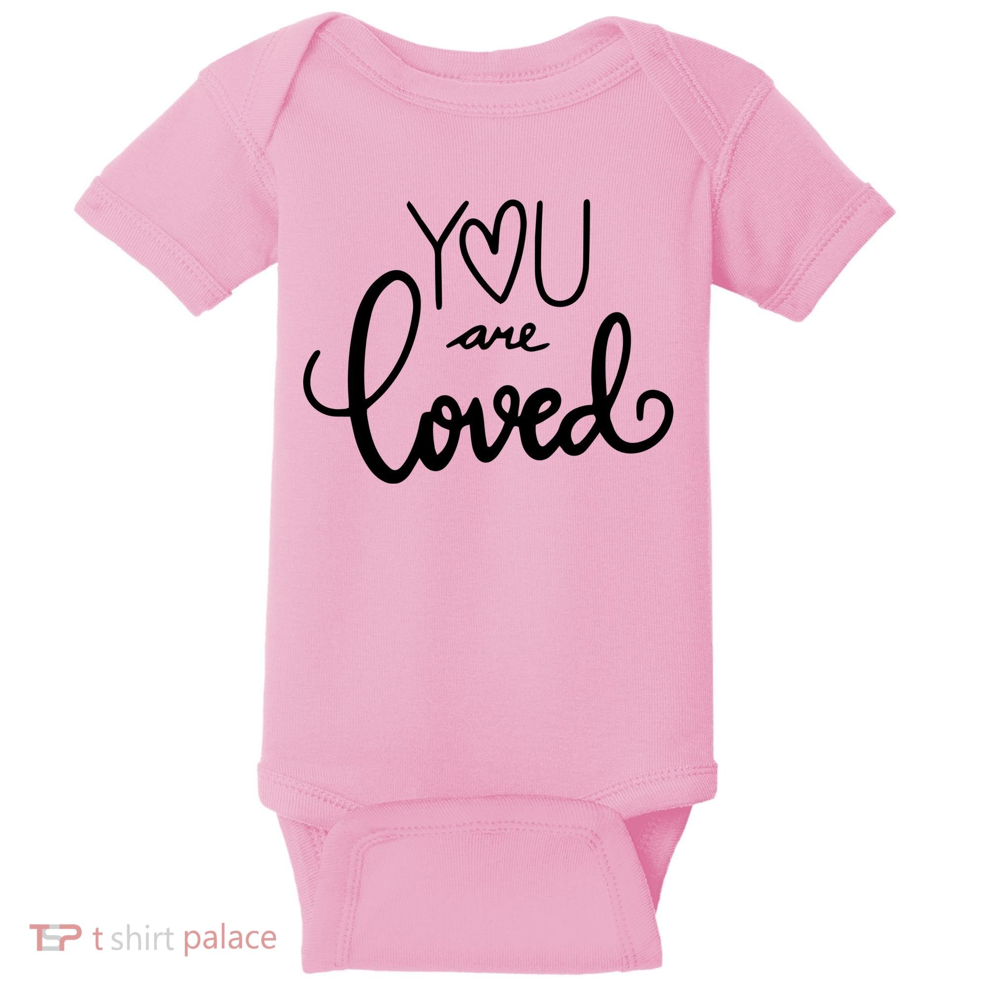 You Are Loved Cute Gift Baby Bodysuit