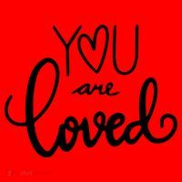 You Are Loved Cute Gift Santa Hat thumb 1