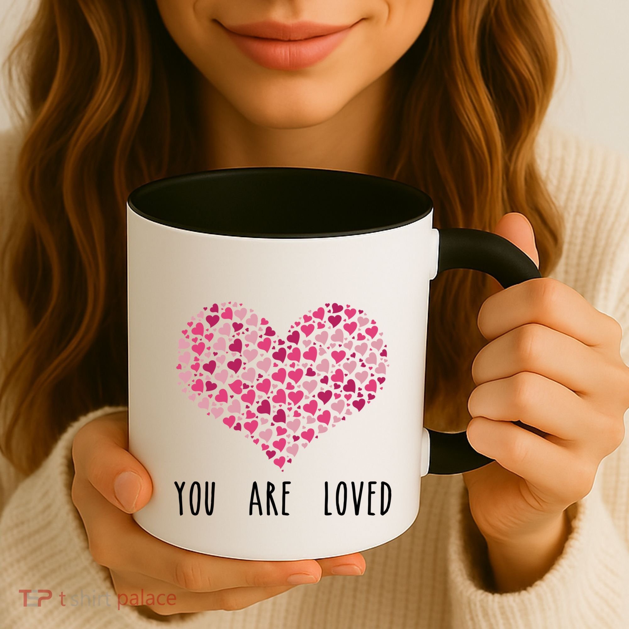 You Are Loved Heart Gift Coffee Mug