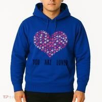 You Are Loved Heart Gift Hoodie thumb 2