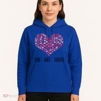 You Are Loved Heart Gift Hoodie thumb 5