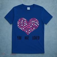 You Are Loved Heart Gift T-Shirt thumb 5