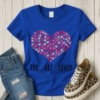 You Are Loved Heart Gift Women's T-Shirt thumb 3