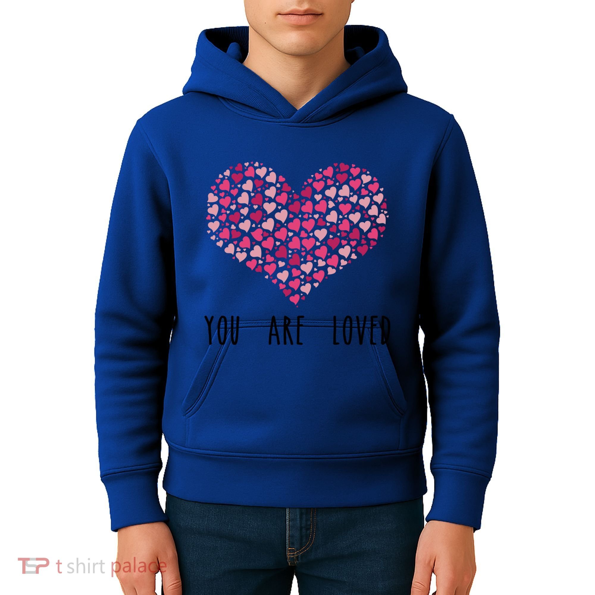 You Are Loved Heart Gift Kids Hoodie