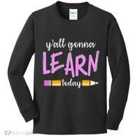 Y'all Gonna Learn Today Kids Long Sleeve Shirt thumb 0