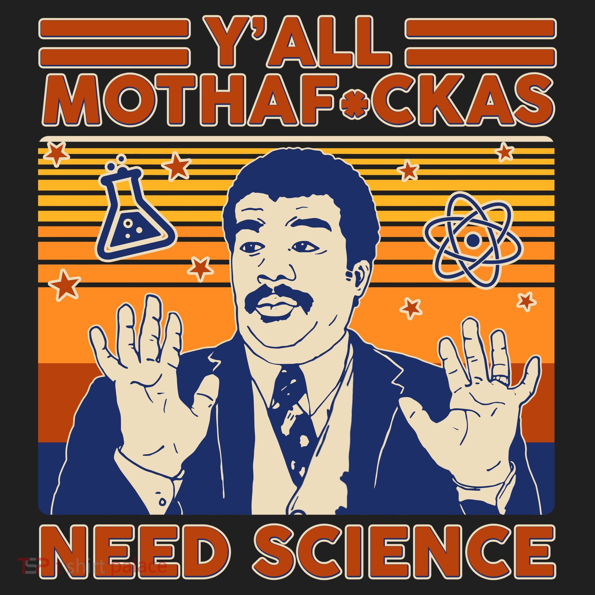 Y'all MothaF*ckas Need Science Funny Golf Towel