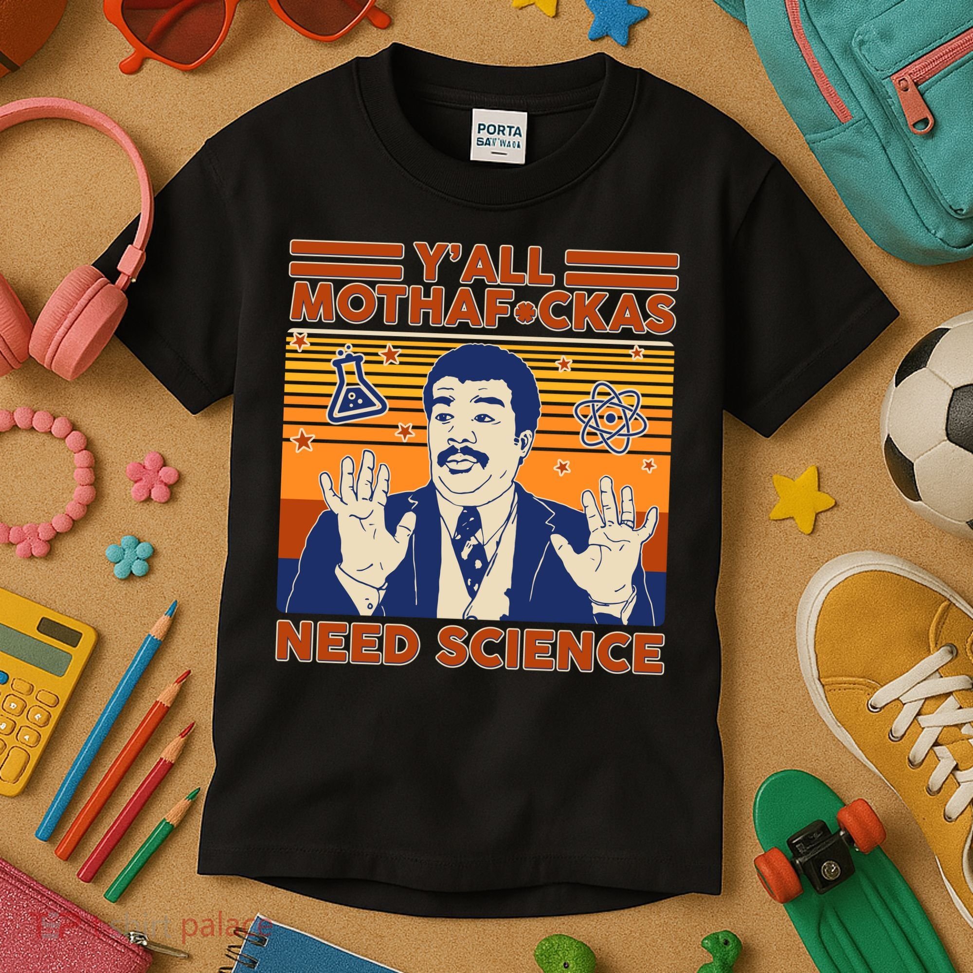 Y'all MothaF*ckas Need Science Funny Kids T-Shirt