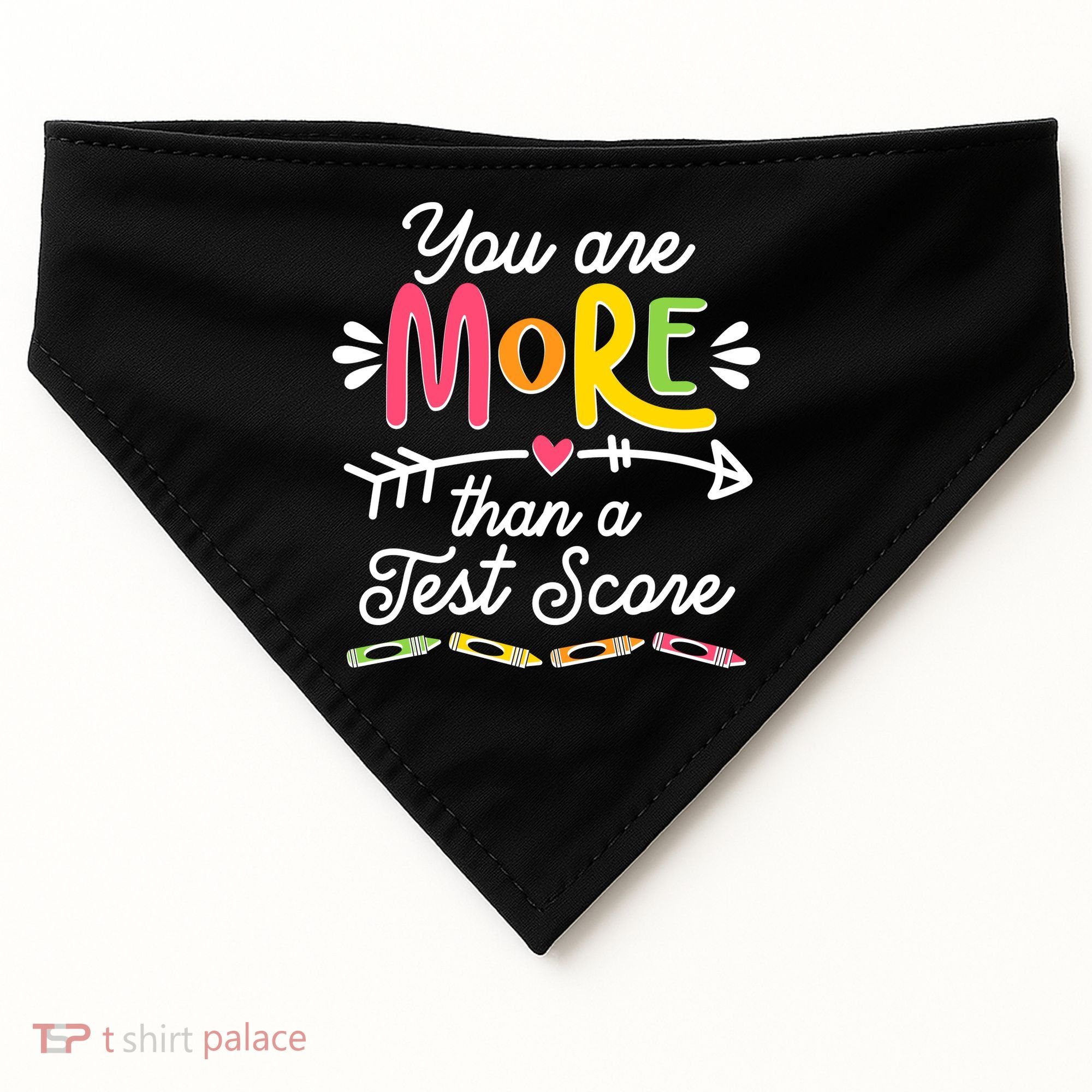 You Are More Than Your Test Score USA-Made Doggie Bandana