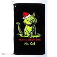 YouRe A Meow One Mr Cat Golf Towel thumb 0