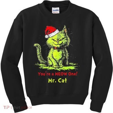YouRe A Meow One Mr Cat Kids Sweatshirt